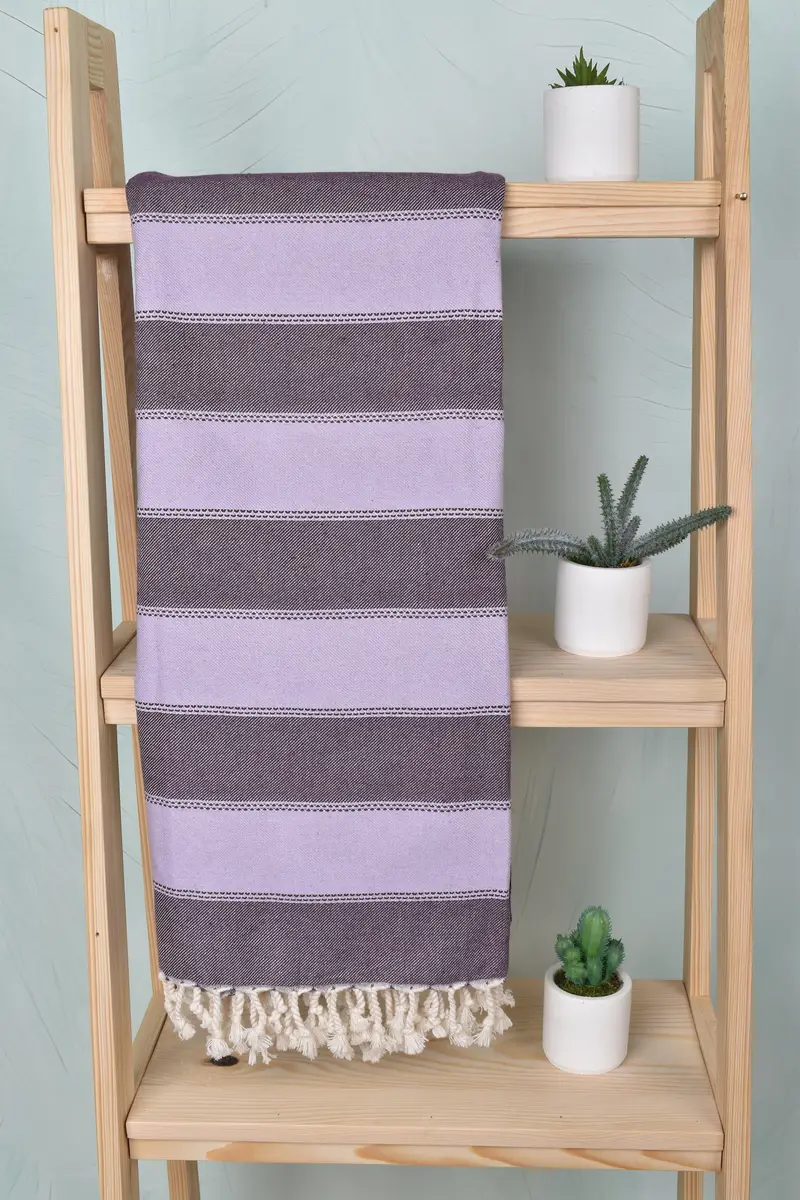 68x36 Cotton Striped Towel, Gift For Mom, Personalized Beach Towel, Absorbent towel, Sand-resistant Turkish towel for travel, Bridal Shower Gift - 8