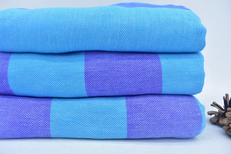 64x64 Cotton Striped Round Towel, Summer Towel, Hammam towel, Merry Christmas Gifts, Yoga Towel, Sand-free towel, Bachelor Bachelorette Party Favors - 3
