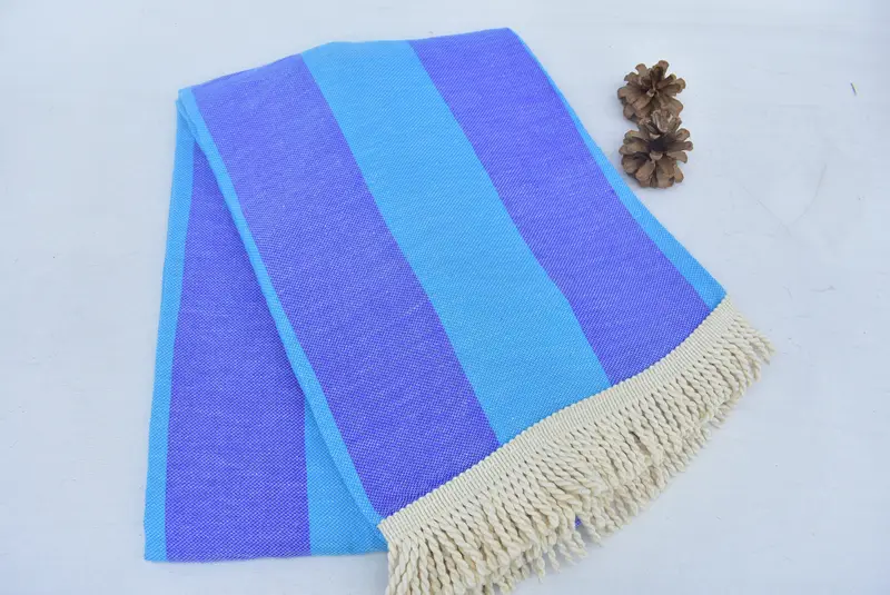 64x64 Cotton Striped Round Towel, Summer Towel, Hammam towel, Merry Christmas Gifts, Yoga Towel, Sand-free towel, Bachelor Bachelorette Party Favors - 5