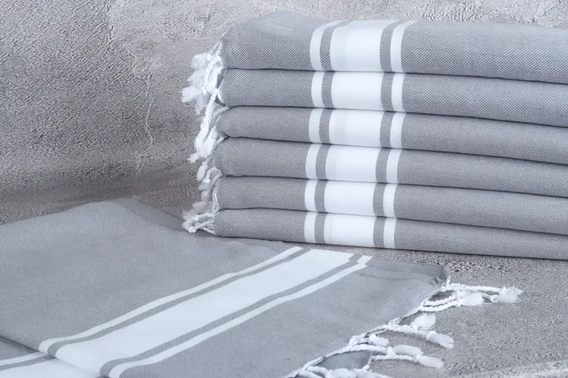 Turkish Towel Hand Towel, Custom Turkish Towel, Personalized Gifts, Spa Towel, Christmas Hand Towel, Bathroom Towels, 36x24 Cotton Striped Towel - 2