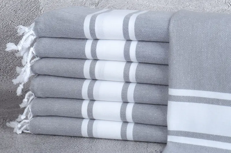 Turkish Towel Hand Towel, Custom Turkish Towel, Personalized Gifts, Spa Towel, Christmas Hand Towel, Bathroom Towels, 36x24 Cotton Striped Towel - 1