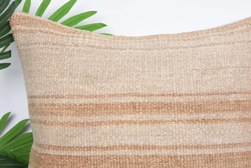Ikat Pillow Sham, Pillow for Sofa, Home Decor Pillow, Comfy Throw Pillow, Handmade Kilim Cushion, Outdoor Cushion, Cushion Case, 20x20 Beige Cushion - 2
