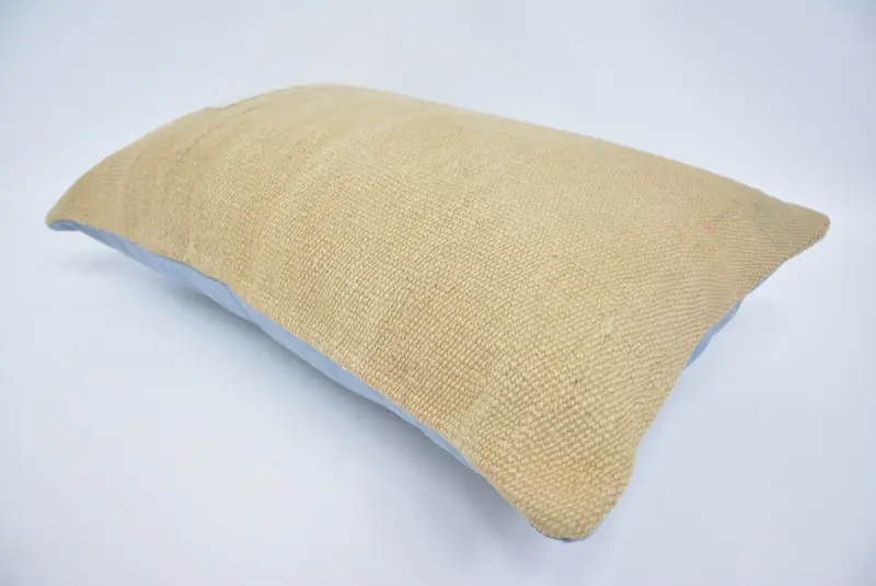 16x24 Beige Pillow, Throw Kilim Pillow, Pillow for Sofa, Kilim Cushion Sham, Pillow Sham, Aztec Pillow Cover, Meditation Pillow Case - 6