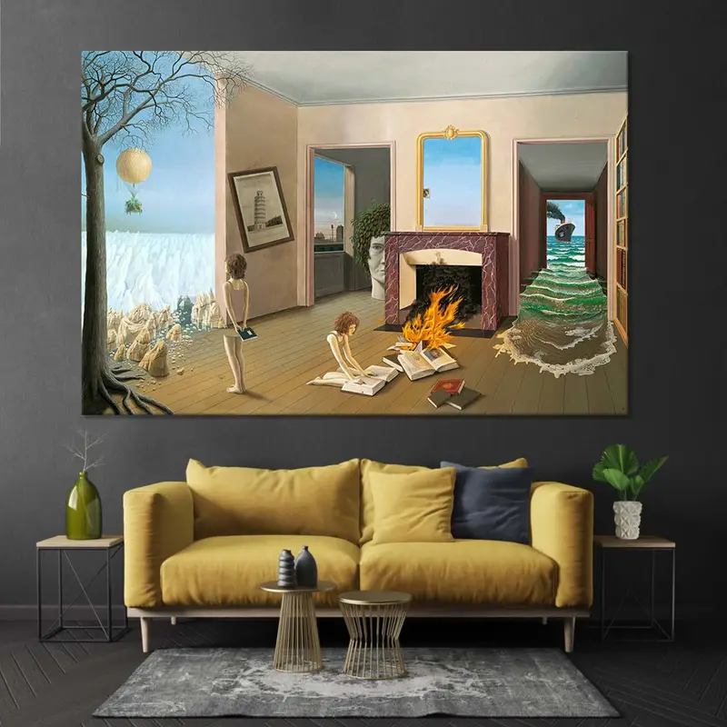 Entre les trous de la Memorie, Dominique Appia, Masterpiece, Dominique Appia Canvas, ünlü baskı, Appia Duvar Dekoru, Güzel Sanatlar Poster, - 1