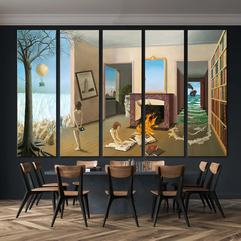 Entre les trous de la Memorie, Dominique Appia, Masterpiece, Dominique Appia Canvas, ünlü baskı, Appia Duvar Dekoru, Güzel Sanatlar Poster, - 4