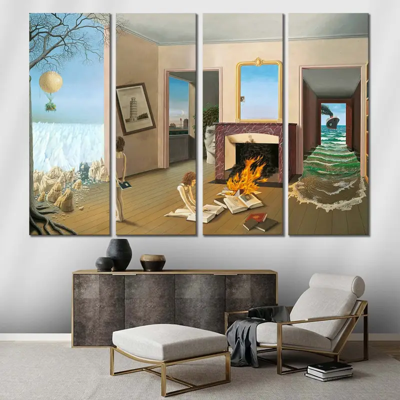 Entre les trous de la Memorie, Dominique Appia, Masterpiece, Dominique Appia Canvas, ünlü baskı, Appia Duvar Dekoru, Güzel Sanatlar Poster, - 3