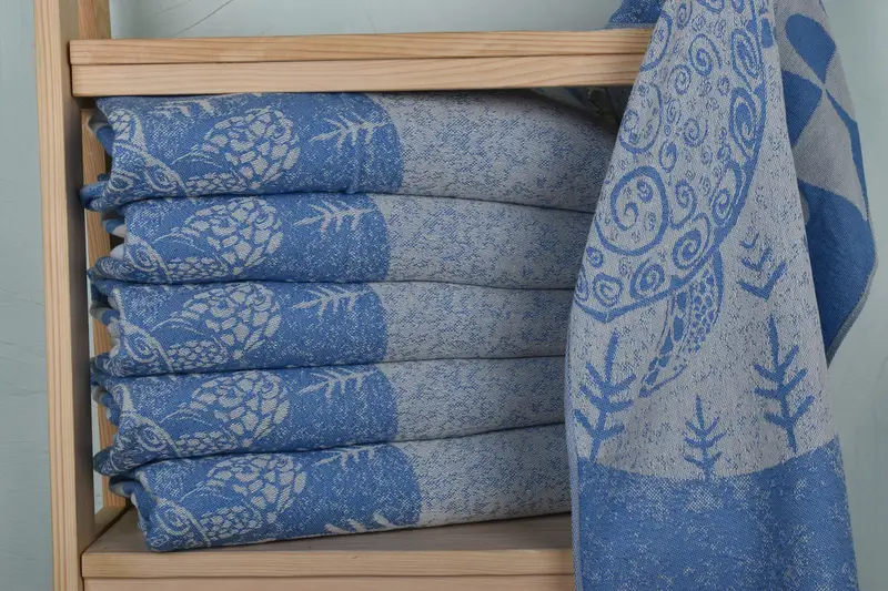 Kitchen Towel, Organic Towel, 36x18 Cotton Turtle Design Towel, Turkish Towel Hand Towel, Decorative Towel, Bridesmaid Favors, Turkish Hand Towel - 3