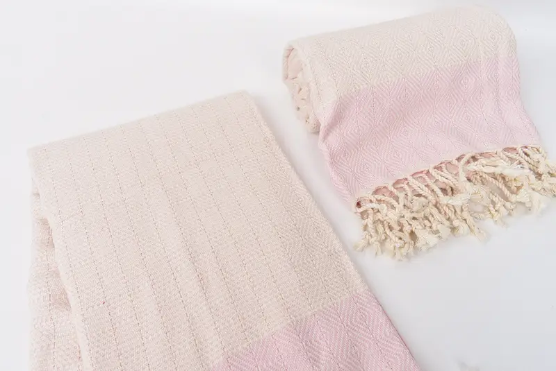 Home Gift, Beach towel, Turkish Towel Beach Towel, 70x40 Cotton Diamond Towel, Home Decor Gifts, Hammam towel, Decorative Towel, Kids Beach Towel - 7