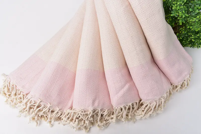 Home Gift, Beach towel, Turkish Towel Beach Towel, 70x40 Cotton Diamond Towel, Home Decor Gifts, Hammam towel, Decorative Towel, Kids Beach Towel - 4