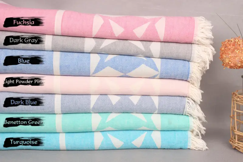 68x36 Cotton Compass Rose Design Towel, Gift For Him, Thin towel, Friends Beach Towel, Custom Gifts, Mexico Bachelorette Party Gifts, Organic towel - 2