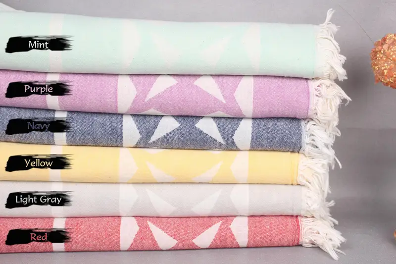 68x36 Cotton Compass Rose Design Towel, Gift For Him, Thin towel, Friends Beach Towel, Custom Gifts, Mexico Bachelorette Party Gifts, Organic towel - 1