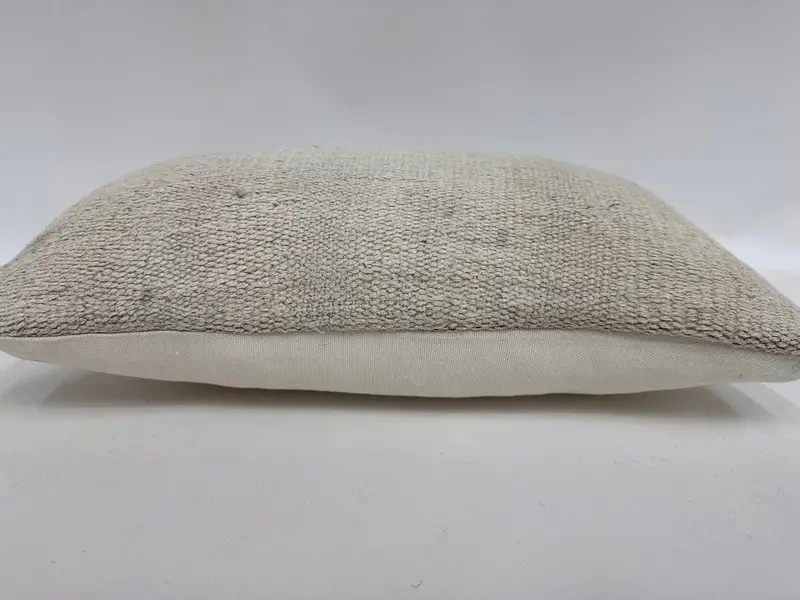 Custom Pillow Cover, Kilim Pillow Cover, Cushion Case, Kilim Pillow, Boho Throw Cushion, Handmade Kilim Cushion, 12x20 White Cushion Case - 5