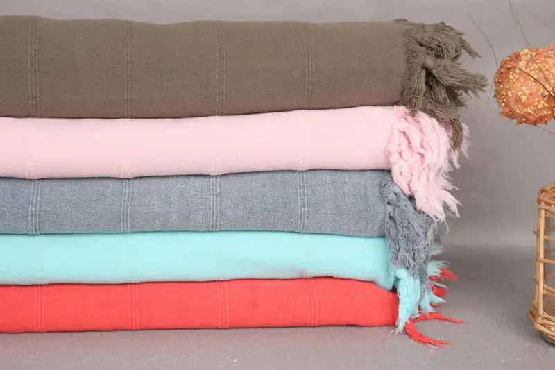 Boho Throw Blankets, 92x70 Cotton Stonewashed Towel, Monogram Blanket, Turkish Blanket, Wedding Hand Made Gift, Bachelor Bachelorette Party Favors - 7