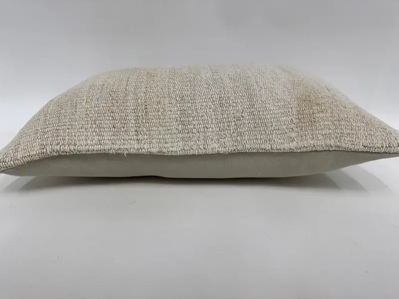 Rustic Cushion Cover, Kilim Pillow, Floor Cushion, Boho Pillow, 12x20 White Cushion, Outdoor Pillow, Cushion Case, Throw Kilim Pillow - 5