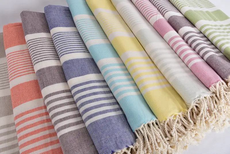 Personalized Beach Towel, Absorbent towel, Family Gift, 68x38 Cotton Striped Towel, Wedding Towel, Large Beach Towel Personalized, Quick-dry towel - 6