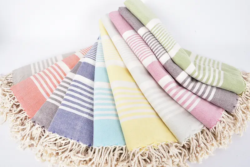 Personalized Beach Towel, Absorbent towel, Family Gift, 68x38 Cotton Striped Towel, Wedding Towel, Large Beach Towel Personalized, Quick-dry towel - 4