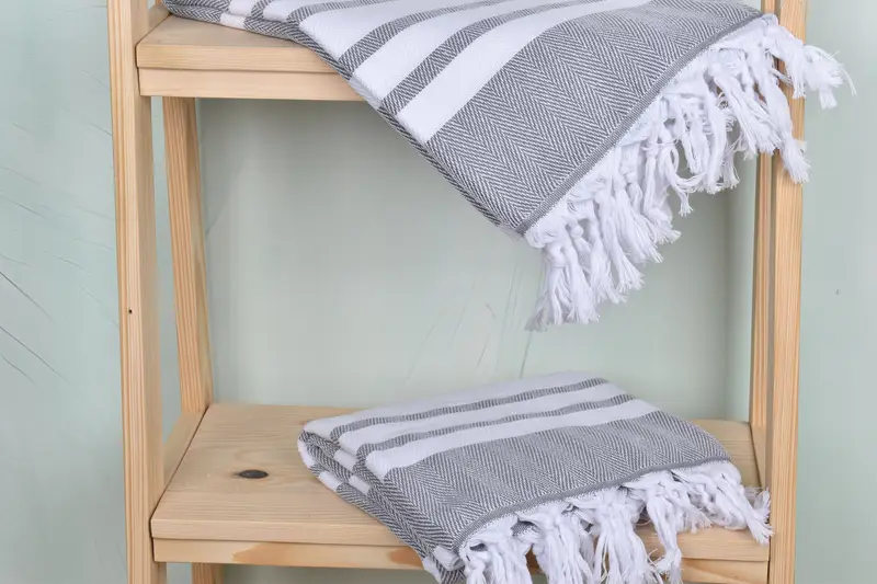 Wedding Gift, Bachelorette Gifts, 68x36 Cotton Chevron Towel, Quick-dry towel, Sand-free peshtemal towel for the beach, Anniversary Gift For Her - 5