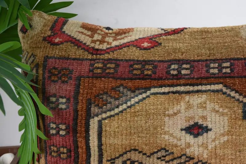 Turkish Pillow, Farmhouse Pillow, Pillow, Hippie Throw Cushion, Authentic Pillow Case, Gift Pillow, 16x48 Brown Cushion Cover, Vintage Pillow - 2