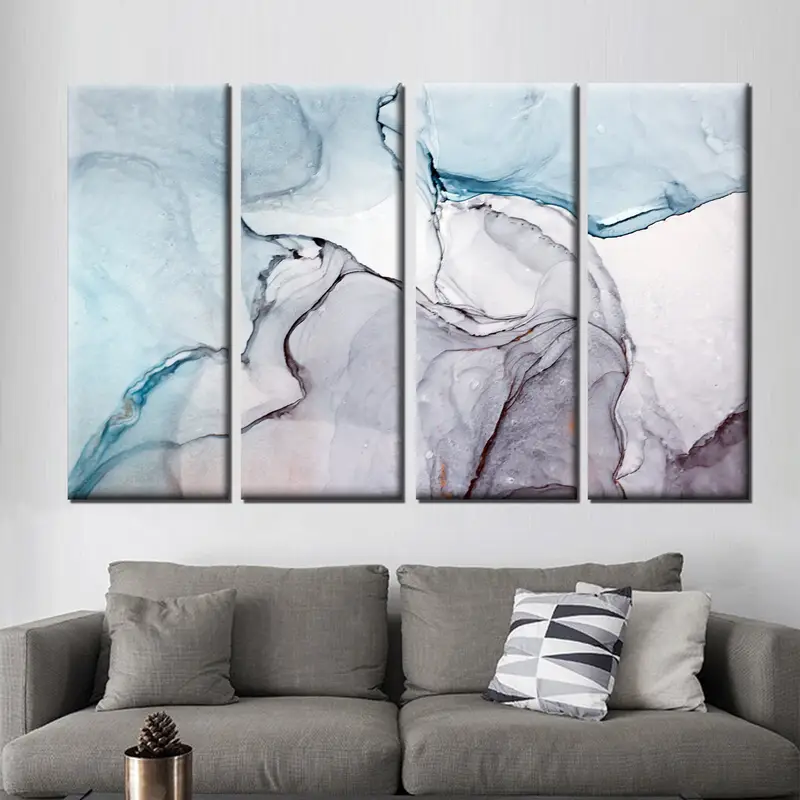 Abstract Wall Art, Marble Canvas Art, Large Wall Art, Marble Home Decor, Large Abstract Canvas, Contemporary Art, Abstract Canvas Print - 3