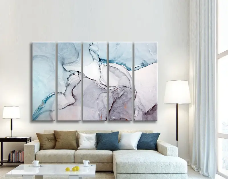 Abstract Wall Art, Marble Canvas Art, Large Wall Art, Marble Home Decor, Large Abstract Canvas, Contemporary Art, Abstract Canvas Print - 4