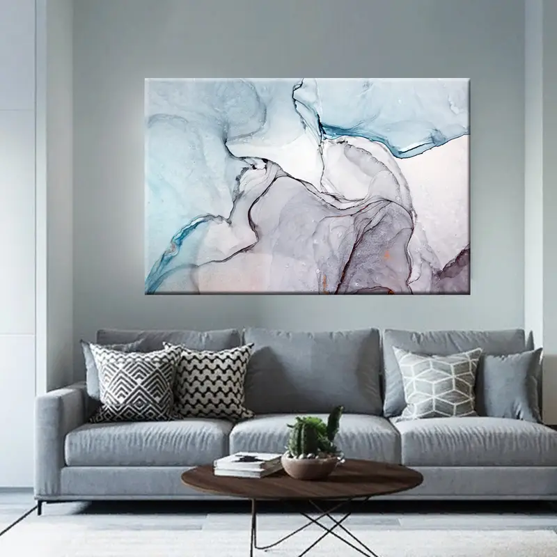 Abstract Wall Art, Marble Canvas Art, Large Wall Art, Marble Home Decor, Large Abstract Canvas, Contemporary Art, Abstract Canvas Print - 2