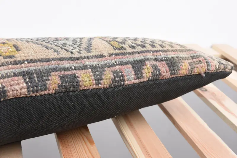 8x36 Beige Cushion Cover, Turkish Kilim Pillow, Vintage Kilim Pillow, Turkish Rugs Pillow Case, Pillow Cover, Vintage Kilim Throw Pillow - 7