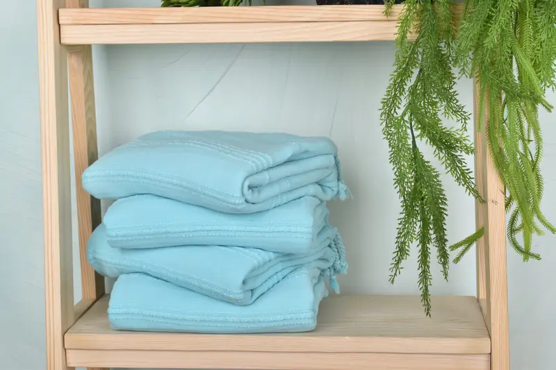 Absorbent Turkish towel, Organic Turkish towel, Turkish Towel Set, Bridesmaid Gift, 68x36 Cotton Striped Stonewashed Towel, Gift For Bride - 7