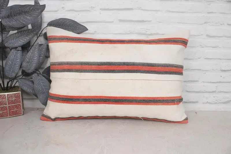 Pillow, Pattern Throw Cushion Cover, Pillow for Sofa, Boho Pillow, Pillow for Couch, Neutral Pillow, 16x24 Beige Cushion Case - 1