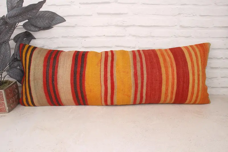 Pastel Pillow Cover, Turkish Pillow, Aesthetic Pillow Case, Gift Pillow, Pillow, Interior Designer Pillow, Couch Cushion, 12x36 Beige Pillow Case - 1