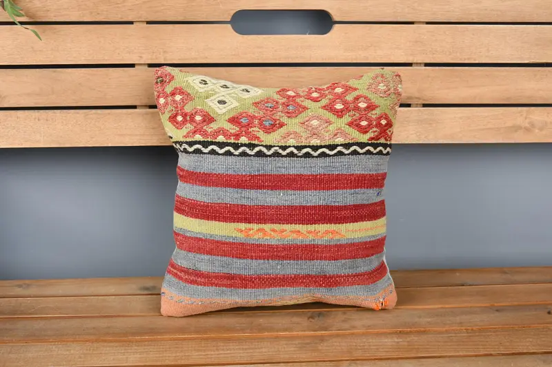 Home Decor Pillow, Neutral Throw Pillow Sham, Interior Designer Pillow, 14x14 Blue Pillow Case, Cushion Cover, Pillow for Couch - 6