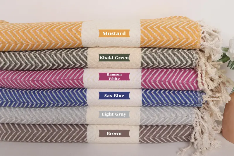 Eco-Friendly Turkish Towel, Turkish beach towel, Sand-resistant Turkish towel for travel, Personalized Gifts, Beach Towel Bulk, Gift For Best Friend - 2