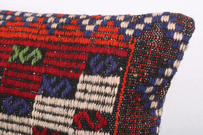 Boho Pillow Sham Cover, 12x20 Green Cushion Cover, Cushion, Boho Pillow, Turkish Kilim Pillow, Nautical Throw Cushion Cover, Sustainable Pillow - 5
