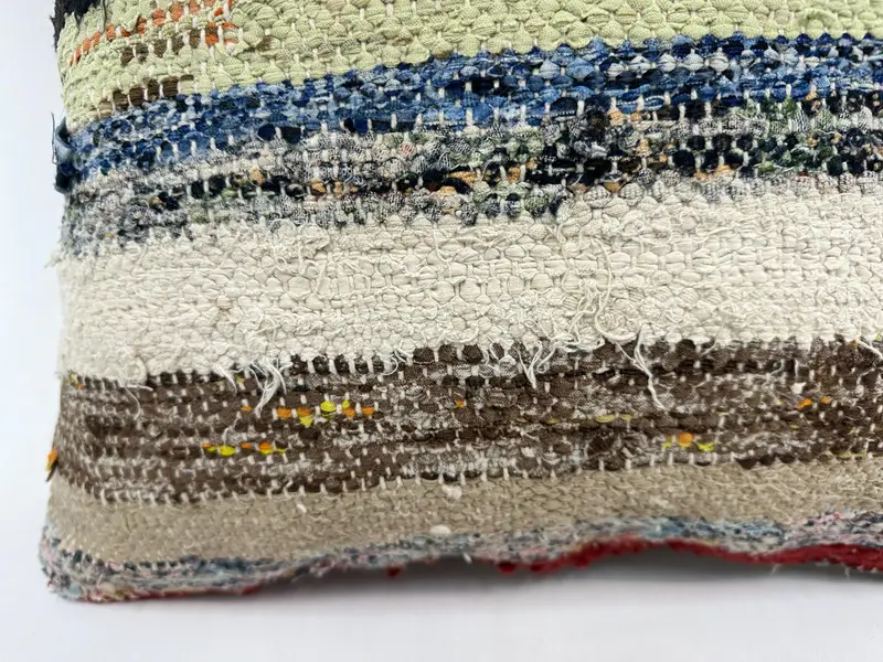 Living Room Throw Pillow, Boho Pillow, Ethnical Kilim Rug Pillow, Pillow, 20x20 Beige Cushion, Toss Cushion Cover, Pillow for Couch - 2