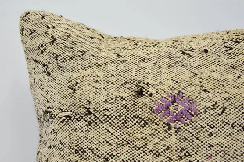 Authentic Pillow, Pattern Throw Pillow Cover, Indoor Cushion Cover, Vintage Pillow, 18x18 Beige Pillow, Home Decor Pillow, Boho Pillow, Cushion Case - 2