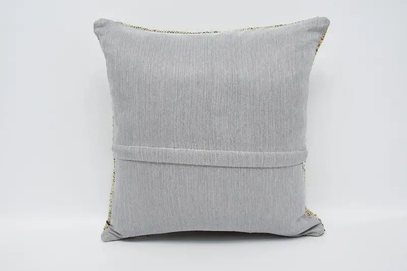 Authentic Pillow, Pattern Throw Pillow Cover, Indoor Cushion Cover, Vintage Pillow, 18x18 Beige Pillow, Home Decor Pillow, Boho Pillow, Cushion Case - 6