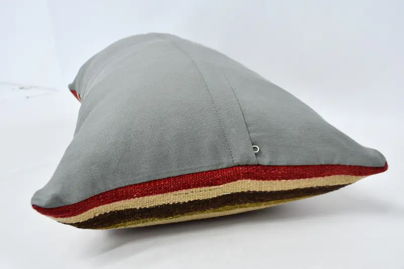 16x36 Red Cushion Case, Boho Pillow Sham Cover, Indoor Pillow, Pillow, Kilim Pillow, Seat Pillow Cover, Kilim Pillow Cover - 5
