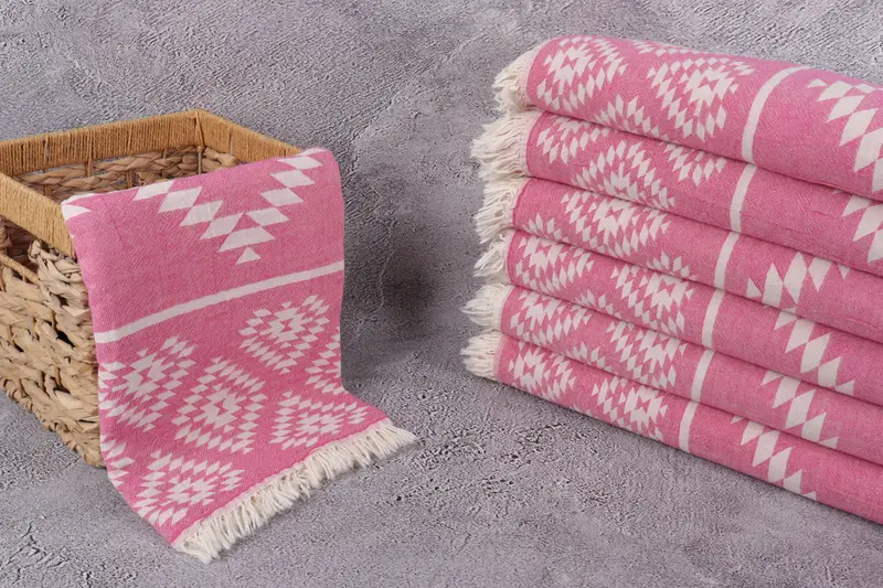 Absorbent Turkish towel, Lightweight Turkish towel, Spa Gift Towel, Bathroom Towel, Personalized Wedding Gift, 70x36 Cotton Kilim Towel, Spa Towel - 4