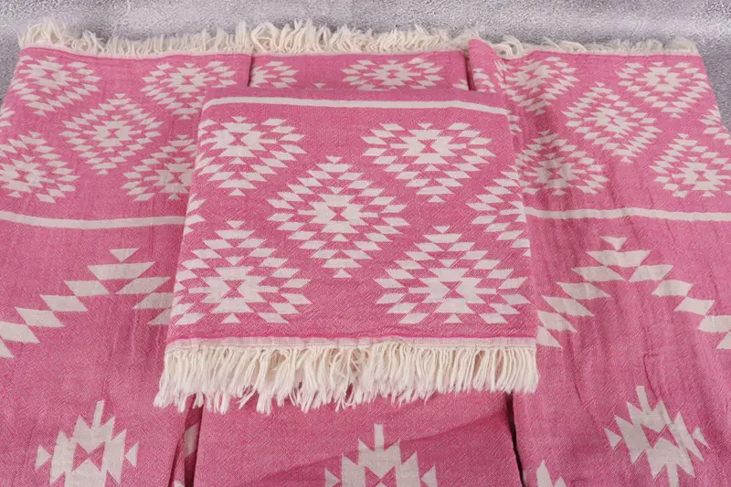 Absorbent Turkish towel, Lightweight Turkish towel, Spa Gift Towel, Bathroom Towel, Personalized Wedding Gift, 70x36 Cotton Kilim Towel, Spa Towel - 5