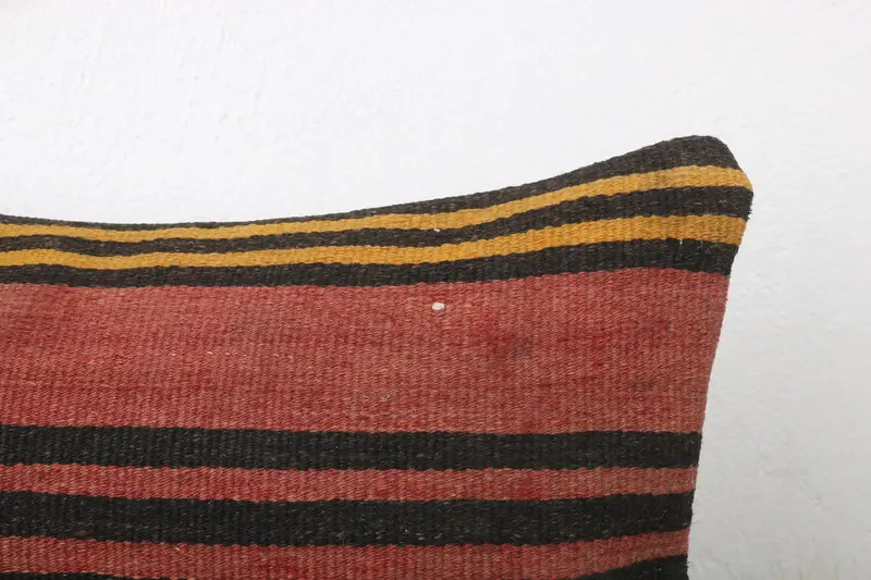12x24 Red Cushion Cover, Cushion, Interior Designer Pillow, Bohemian Cushion Pillow Sham, Vintage Kilim Throw Pillow, Throw Kilim Pillow - 5