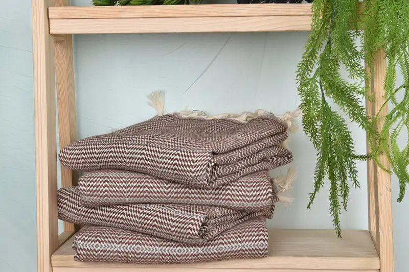 Quick-dry peshtemal, 70x40 Cotton Striped Towel, Embroidered Towel, Sand-Resistant Peshtemal, Bride Gift, Scarf Towel, Wedding Gifts Towel - 7