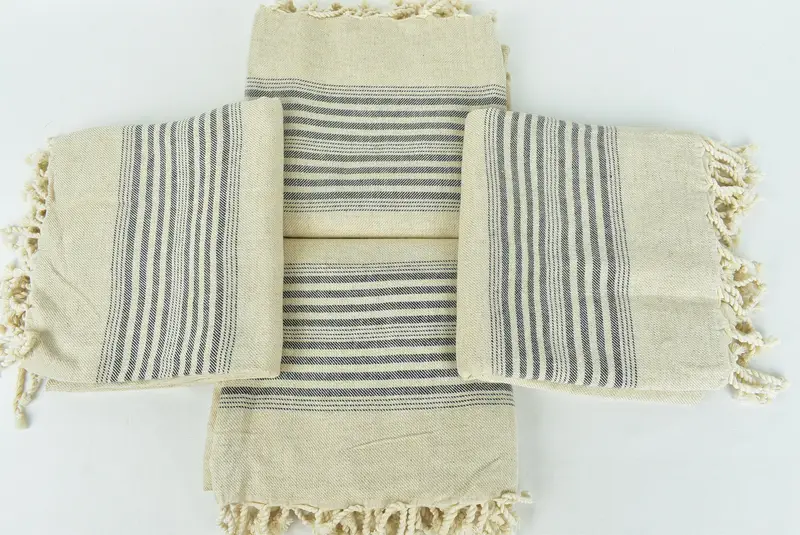 Personalized Wedding Gift For Couple, Quick-dry peshtemal, Peshtemal Towel USA, 68x40 Linen Striped Towel, Bridal Shower Gift, Gift For Him - 6