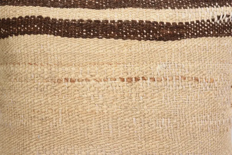 Pillow Sham, Art Deco Pillow Case, 12x12 Beige Cushion Case, Ethnical Kilim Rug Pillow, Accent Cushion, Turkish Kilim Pillow, Vintage Kilim Pillow - 3