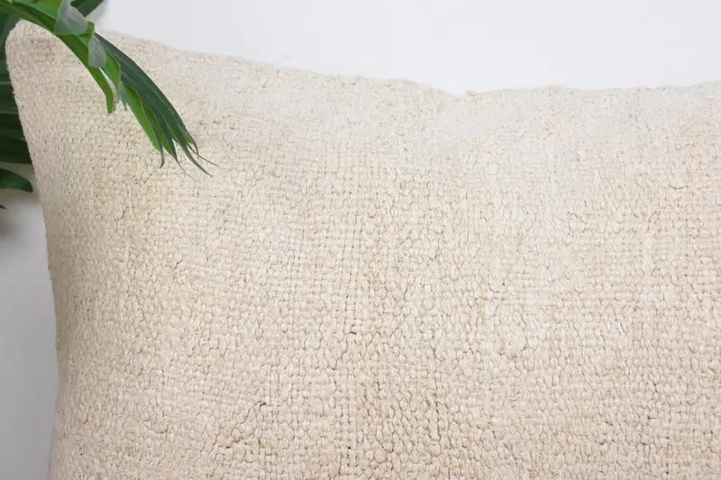 Throw Kilim Pillow, Kilim Cushion Sham, Cushion Cover, Vintage Throw Pillow Cover, Vintage Pillow, Luxury Pillow, 16x24 White Pillow Sham - 2