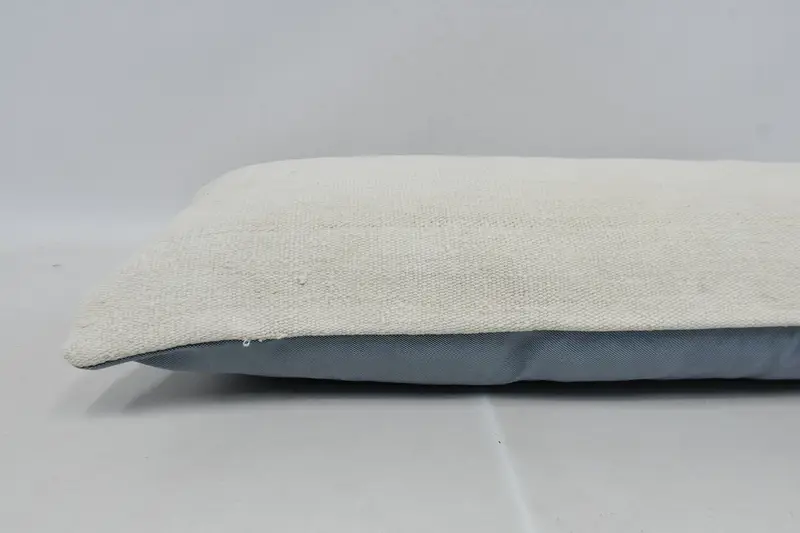 Patio Cushion Cover, Ethnical Kilim Rug Pillow, Pillow Sham, Pillow for Couch, Decorative Cushion, Vintage Pillow, 12x36 Beige Pillow Cover - 6