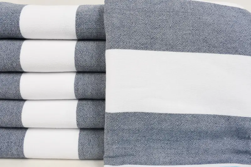Bridesmaid Towel, Gifts For Him, Grandma Gift, Bridal Shower Favors, Luxury towel, Beach Towel Personalized, 68x36 Cotton Striped Terry Towel - 1