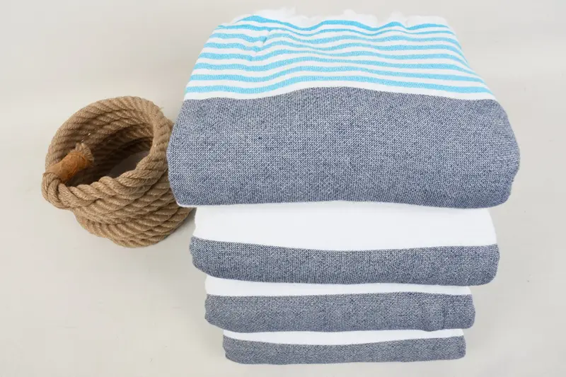 Bridesmaid Towel, Gifts For Him, Grandma Gift, Bridal Shower Favors, Luxury towel, Beach Towel Personalized, 68x36 Cotton Striped Terry Towel - 4