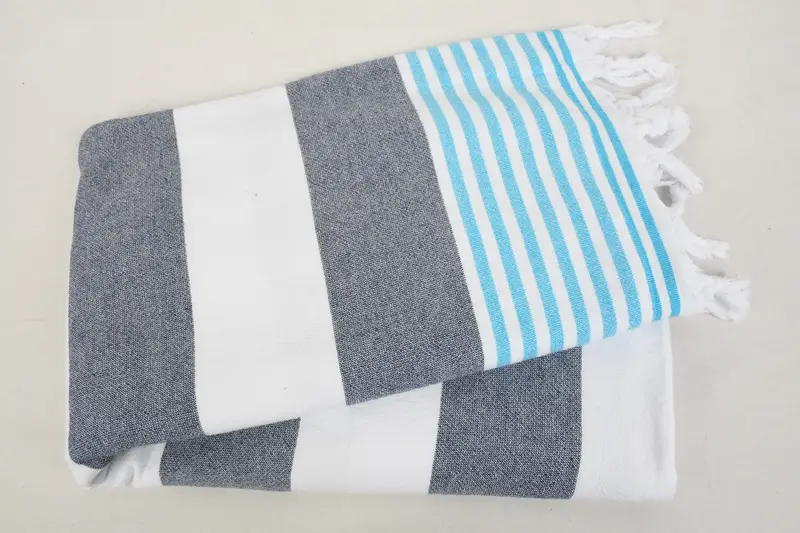 Bridesmaid Towel, Gifts For Him, Grandma Gift, Bridal Shower Favors, Luxury towel, Beach Towel Personalized, 68x36 Cotton Striped Terry Towel - 6