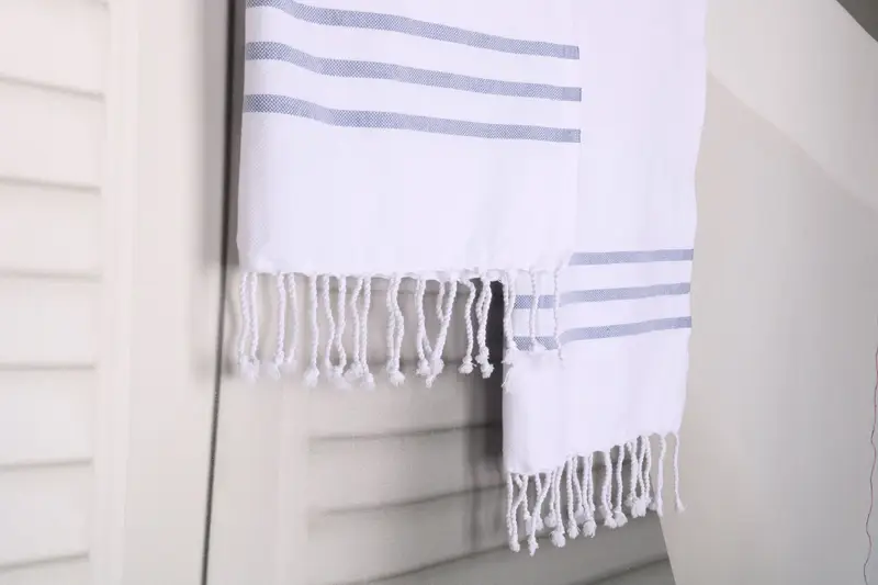Bathroom Towels, Monogram Towels, Turkish Hand Towel, Personalized Kitchen Towel, Gifts For Him, Best Friend Gift Ideas, 40x20 Cotton Striped Towel - 8