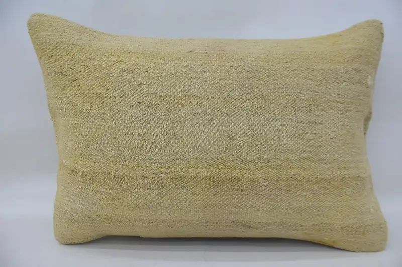 Boho Pillow Sham Cover, Pillow for Couch, Pillow Case, Sofa Pillow Case, 16x24 Beige Cushion, Ottoman Pillow Cover, Vintage Pillow - 1