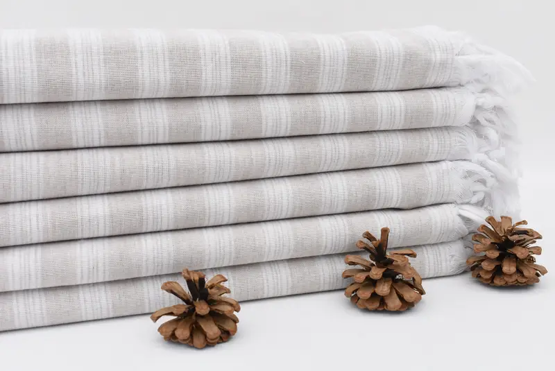 70x40 Cotton Striped Towel, Quick-dry peshtemal, Lightweight Turkish towel, Gift Boxes Towel, Personalized Beach Towel, Bachelorette Favors Beach - 2